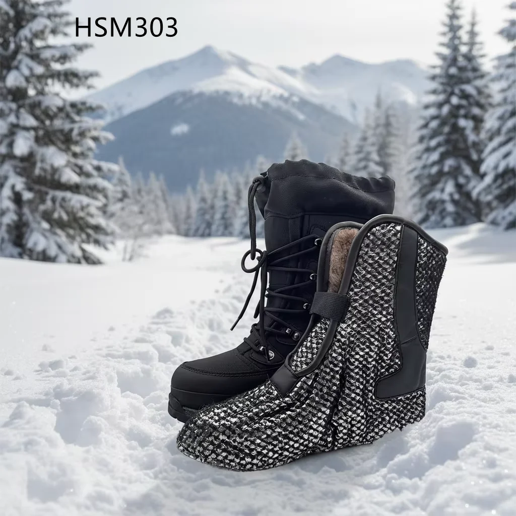 HY,North Europe extreme Cold Weather Anti-cold Minus 55 Combat Boots High-rise Style Detachable Wool Sock Fighting Boots HSM303