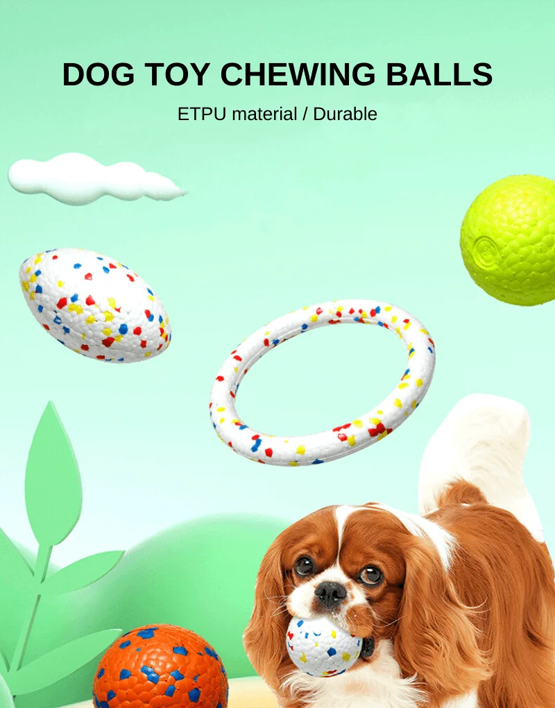 Etpu High Elasticity Bite Resistant Pet Chewing Ball Interactive Dog