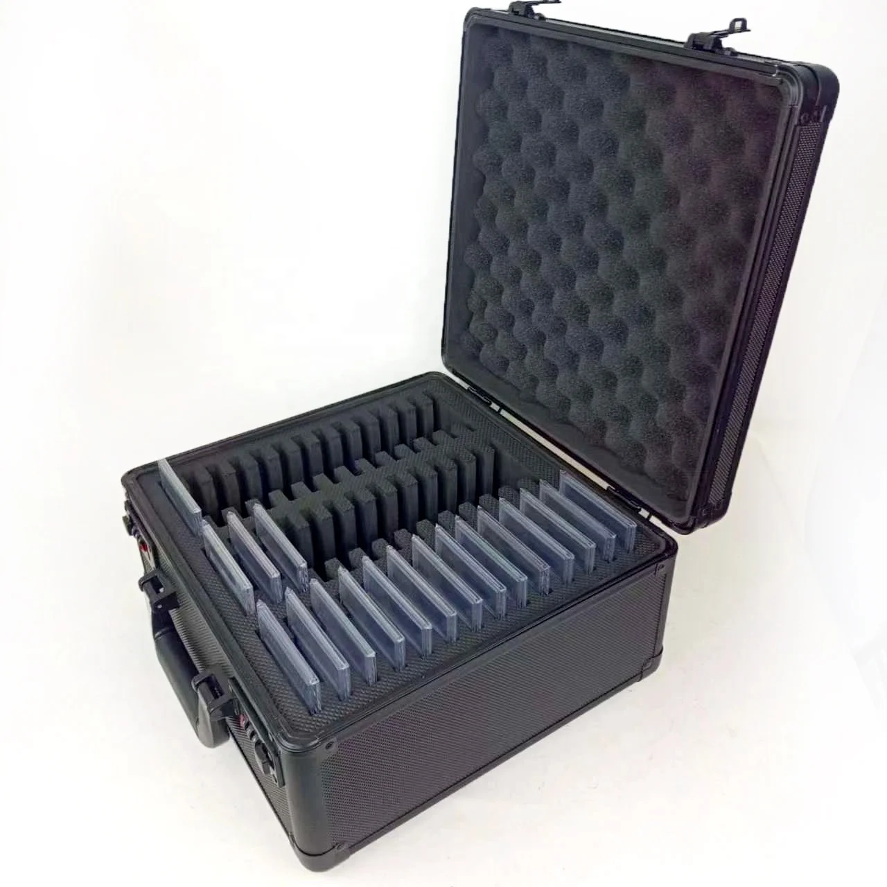 Custom 3 Row Aluminum Frame P-sa Bgs Card Slab Storage Case Box - Buy ...