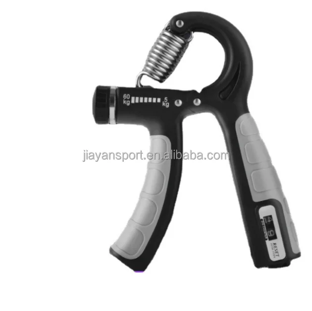 Adjustable Counting Gym Gripper Trainer Exercise Hand Grip Strengthener for 5 to 60kg