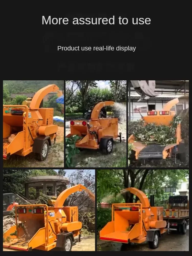 Multifunctional Wood Crushing Sawdust Making Machine Timber Bamboo Log Shredder Branch Wood Chipper Crusher Machine