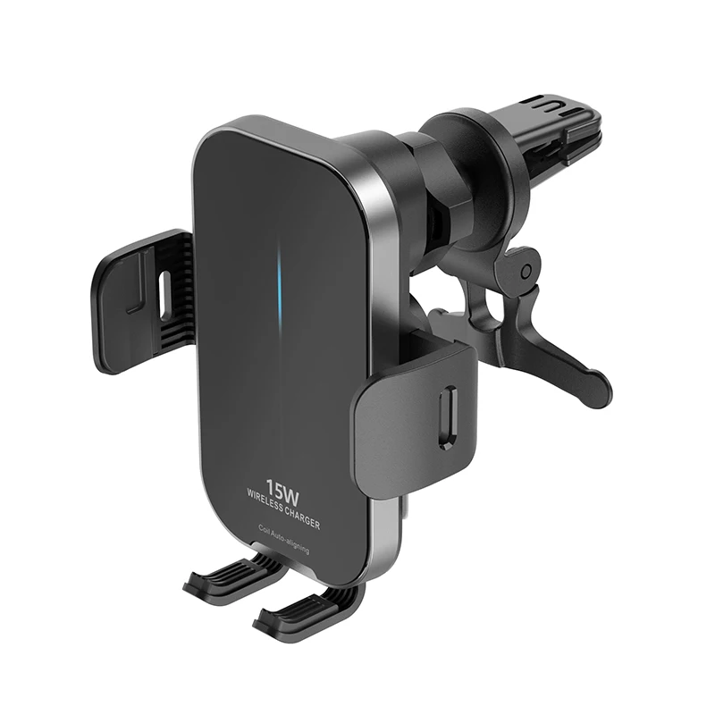 Top Selling Products in Alibaba Auto Alignment Wireless Charger Phone Cradle 15W Fast Wireless Car Charger Holder