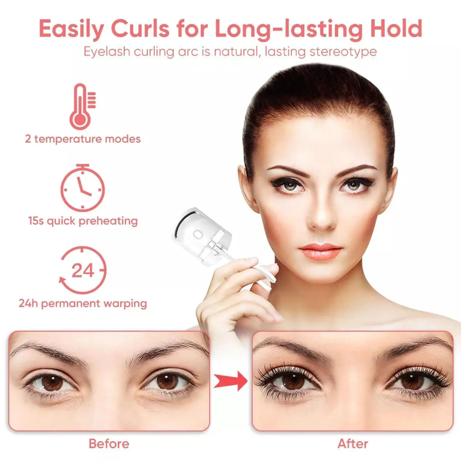 Perm Eyelash Curler Heating Lasting Stereotype Curling Artifact Eyelash