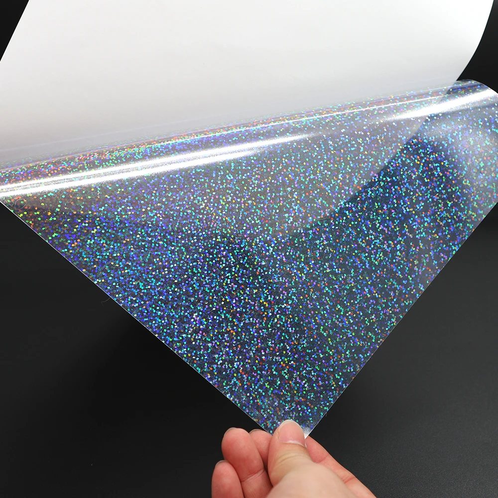 50Pcs Holographic Laminate Sheets A4 Bright Colors Glittering Effects  Holographic Stickers For Photo Paper Picture 