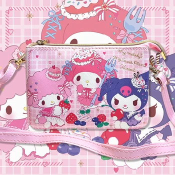 Custom Logo Girls Camera Messenger Bag with Cartoon Zipper Pouch - Stylish Storage Handbag for Women - Factory Wholesale Supply