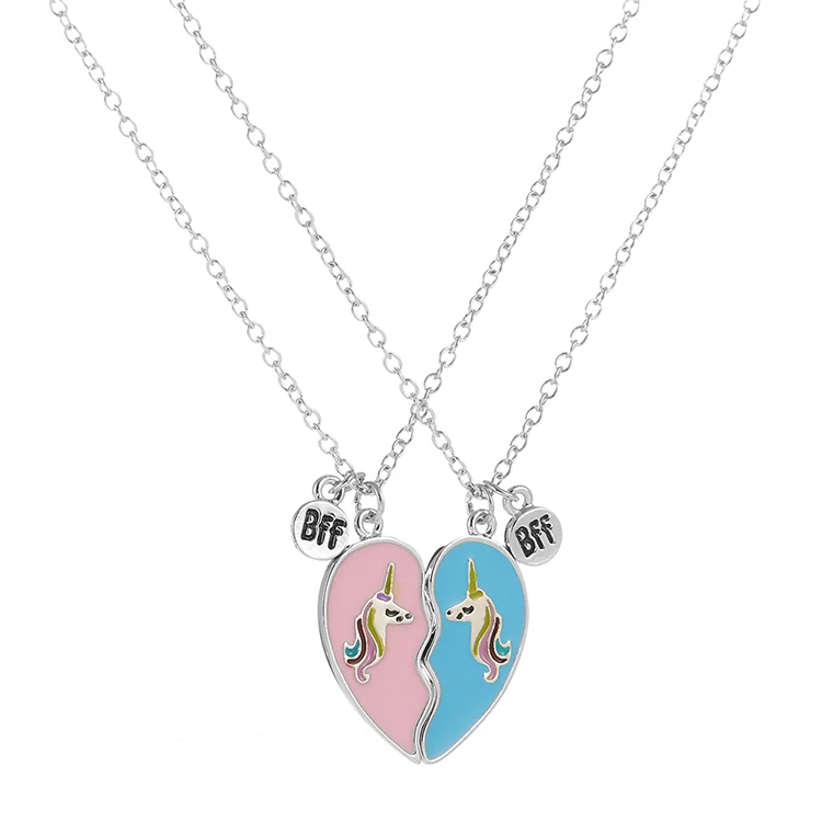 Best Friends Broken Heart Pink Unicorn 