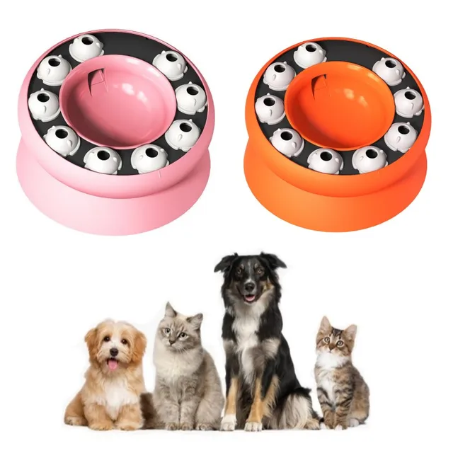 Uniperor Pet Food Dispenser Cat & Dog Feeding Toys Smart Slow Release Food Wobbler