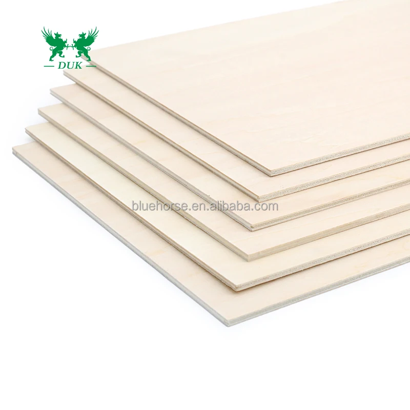 Natural Wood Sheets Laser Cutting Commercial Basswood Plywood