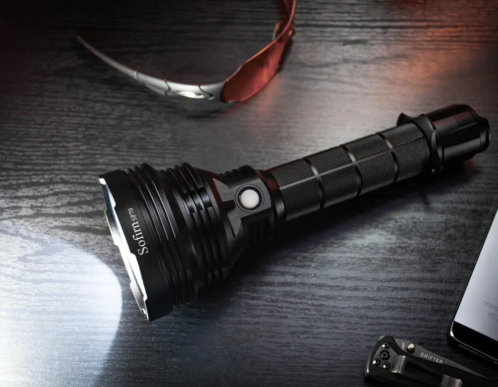Sofirn SP70 5500LM Rechargeable Flashlight - IP68 Aluminum