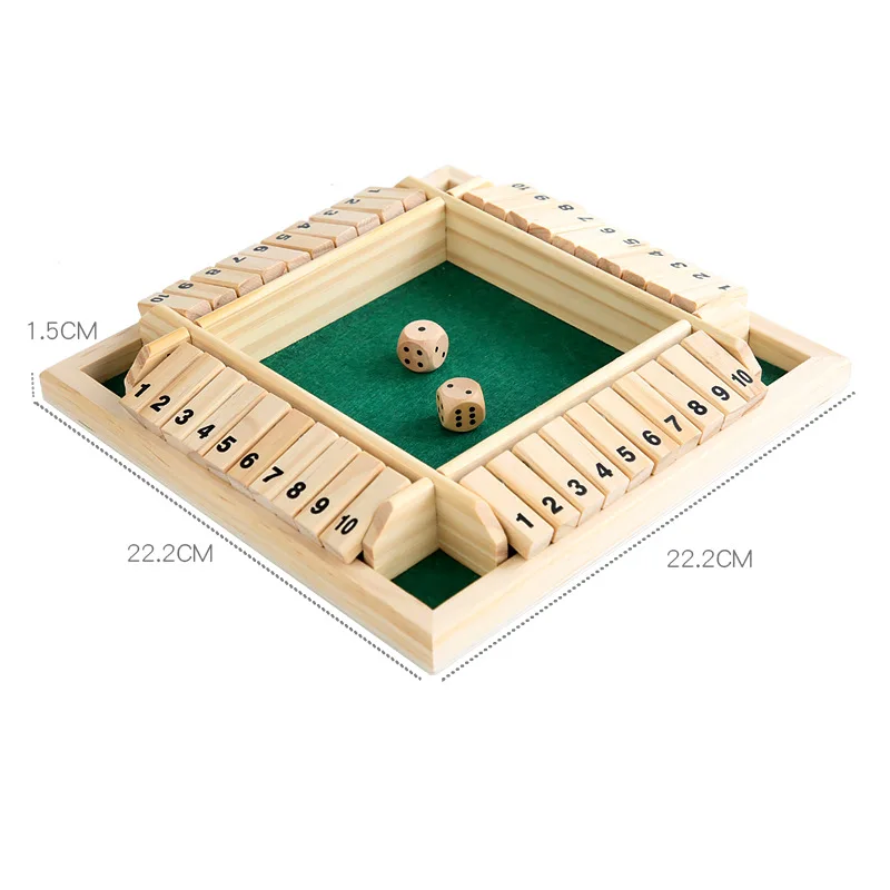 Boîte de jeu de société à dés de luxe, 10 chifes, Club de fête fermé sur les quatre côtés, jeux de boisson, jeu familial intéressant 26 Boîte de jeu de société à dés de luxe, 10 chifes, Club de fête fermé sur les quatre côtés, jeux de boisson, jeu familial intéressant 26