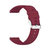 Boucle C11 bordeaux-argent
