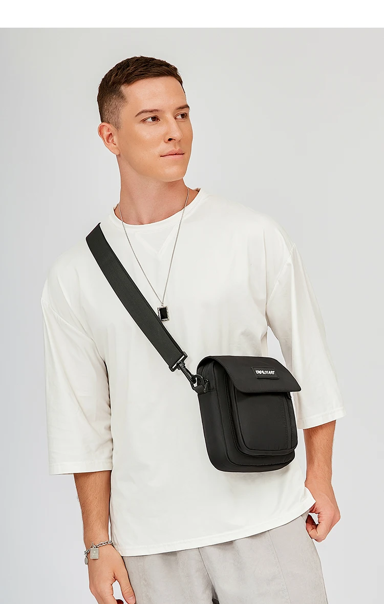 Wholesale Custom Simple Blank Men Messager Bag Sling Crossbody Bags