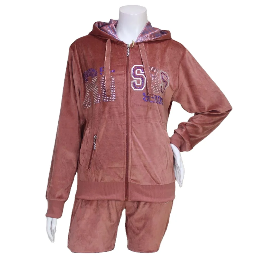 Индивидуальный велюровый спортивный костюм для женщин, спортивные Бархатные костюмы, оптовая продажа