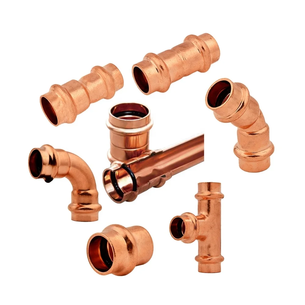 High Quality Copper Machine Manufacturing Press V Profile Tube Fittings Pipe Fittings