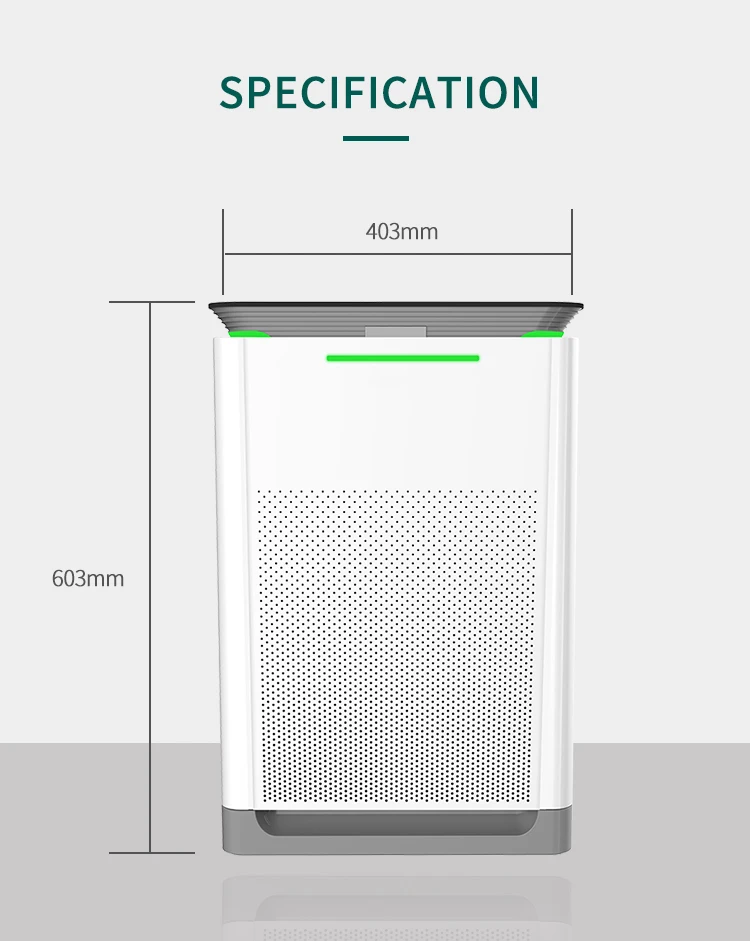 Portable Smart HEPA Air Purifier Humidifier with UV Lamp and Ozone Generator Electric Home Humidity Controller for Household