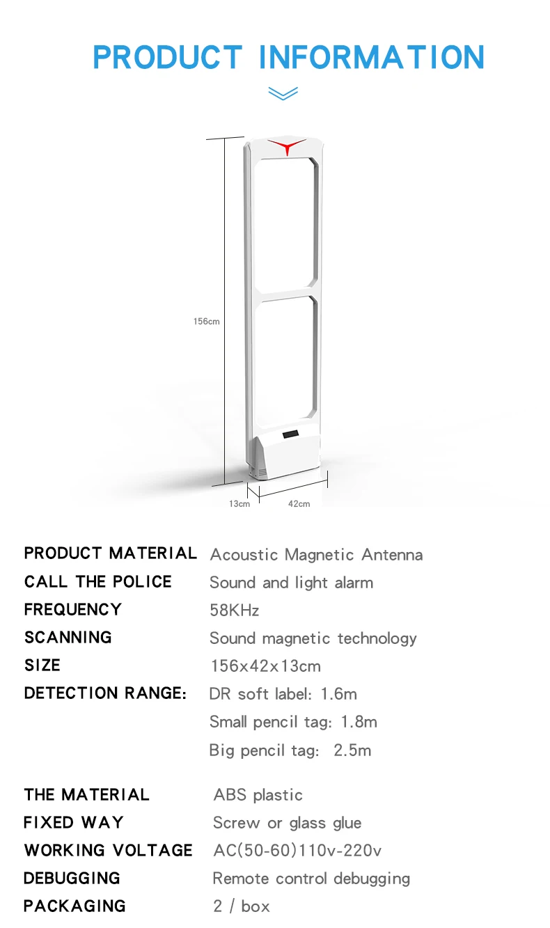 Anti Theft Barcode System Security Alarm Detection Eas Security System