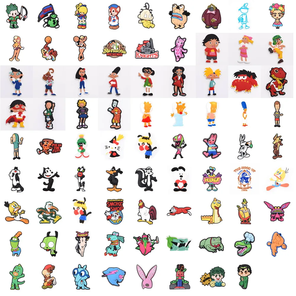 2021Wholesale Cartoon Lola Bunny Hot Movie Space Jam Theme Croc Charms Decoration Sandals Accessories For Kids Christmas Gifts