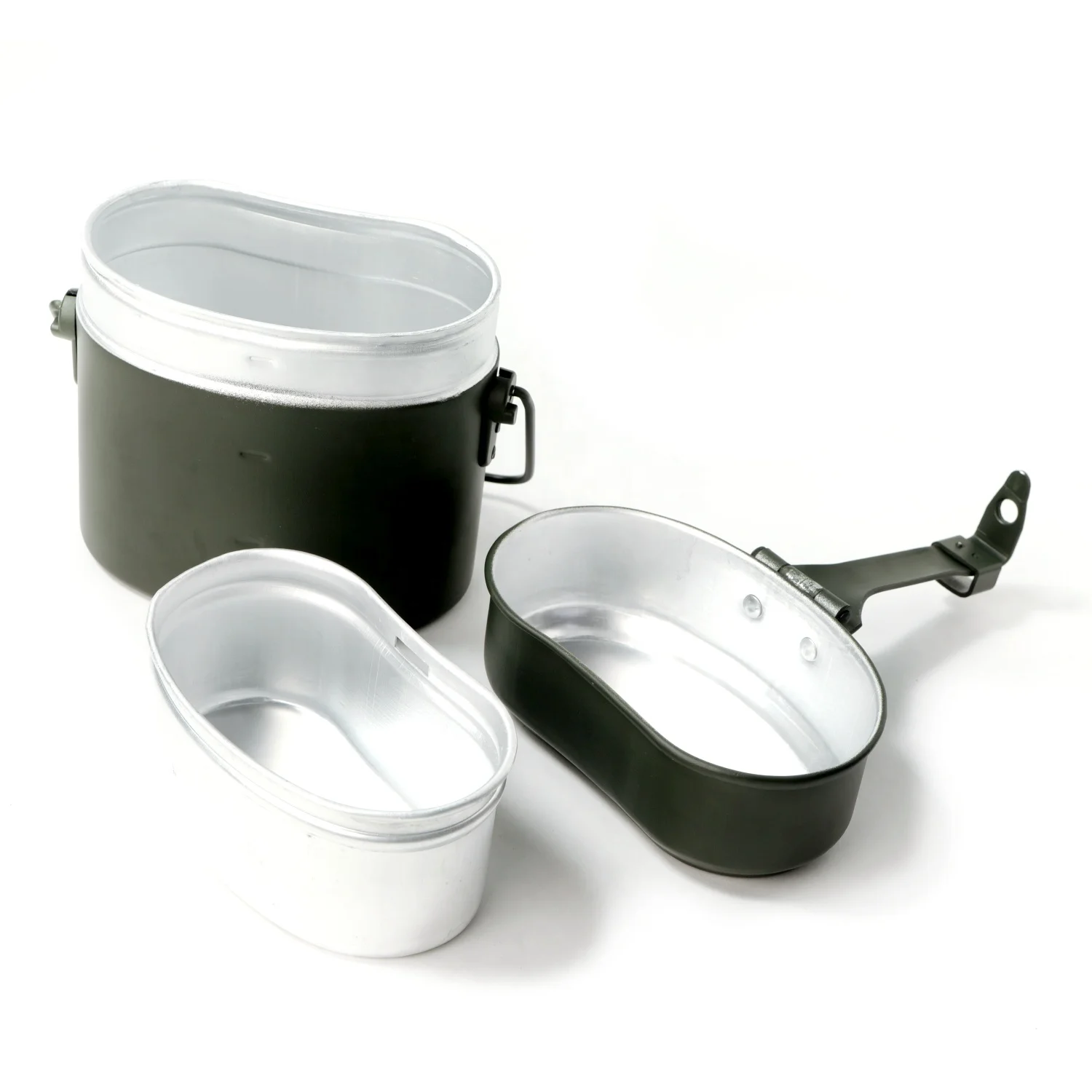 Original Nature Aluminum Mess And Griddle Kits Canteen Pot Patrol