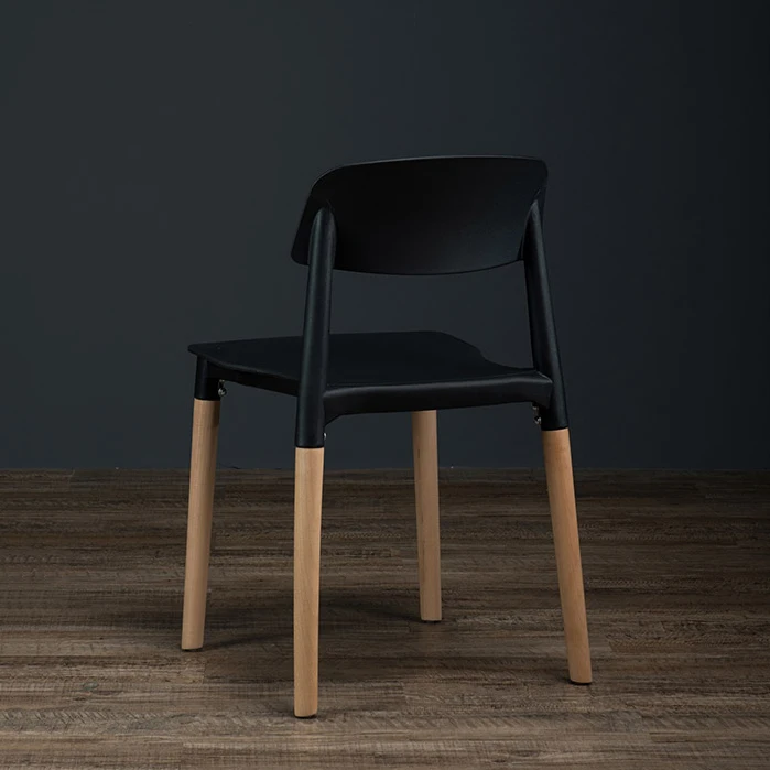 Nordic creative plastic dining chair home color drawing dining chair milk tea shop meeting coffee chair negotiation office