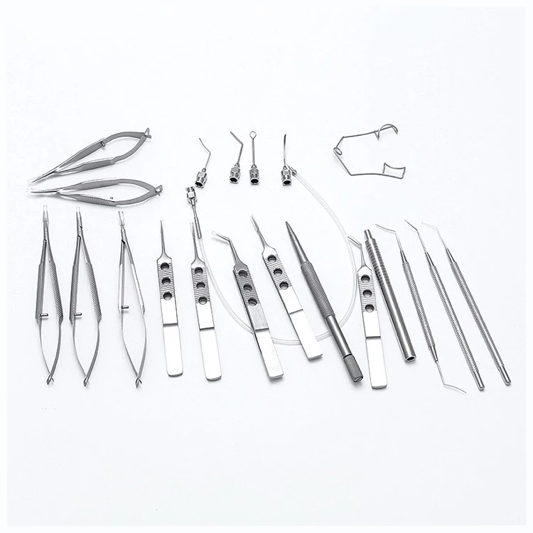 Cataract Set Titanium Cataract Surgery Instruments Set Ophthalmic Caliper Ophthalmic Micro Surgical Instruments Micro Scissors
