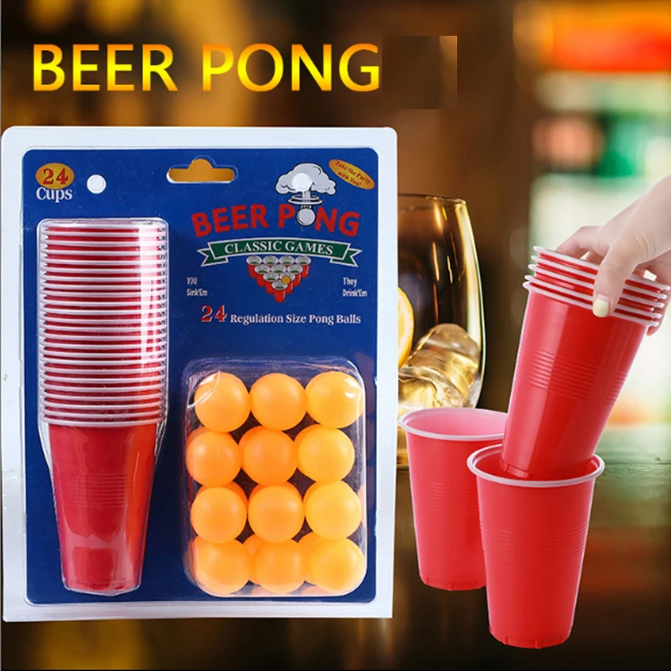 Red Party Cups and Balls Promotional Plastic Beer Pong Game Set - China Beer  Pong Set and Red Cups and Balls Beer Pong Set price