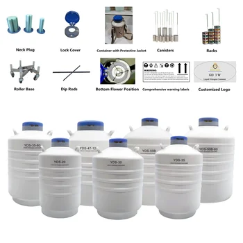 LN2 Tank 2L-10L Capacity Optional Liquid Nitrogen Tank, with Non-Slip Handle, Low Temperature Resistance for Molecular Gastronomy, Biology, Forestry, Beauty Industry, 2 L LN2 Tank 2L-10L Capacity Optional Liquid Nitrogen Tank, with Non-Slip Handle, Low Temperature Resistance for Molecular Gastronomy, Biology, Forestry, Beauty Industry, 2 L