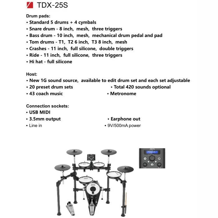 Custom professional electronic drum set china wholesale moderate price electric drum sets