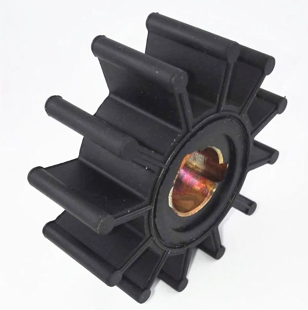 Water Pump Impeller 3830459 – Flexible 12-Blade, Copper & Neoprene Rubber, 95mm Diameter, Spline Drive, For Marine Engine Cooling & Sea Water Pumping