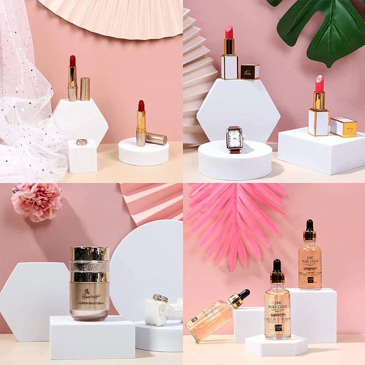 White Display Blocks White Display Blocks - Stylish Acrylic Prop Solutions