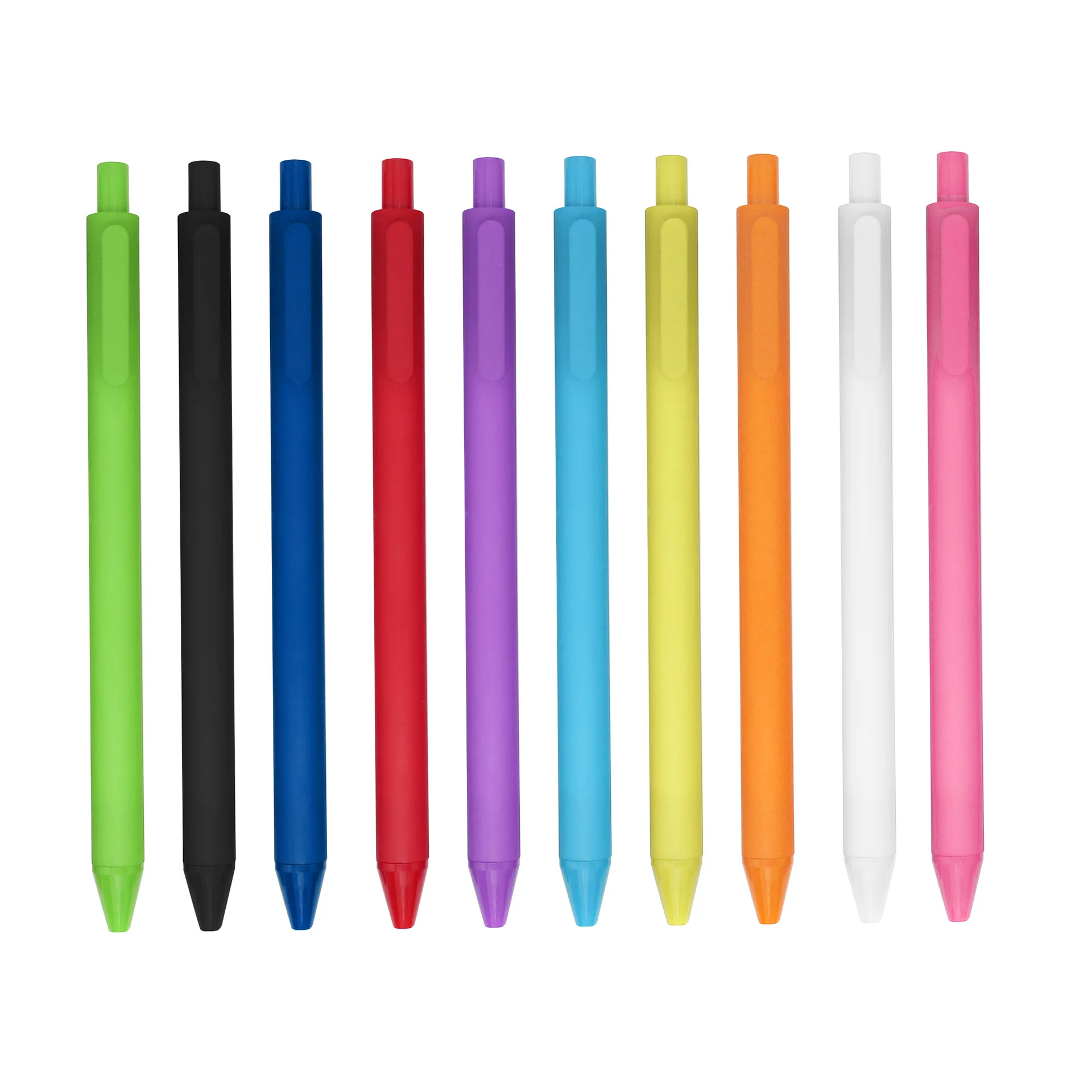 High Quality Plastic Gel Ink Pen 0.5 Rubberized Pastel Colors Soft ...