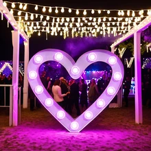 marquee letters with light diamond bulbs