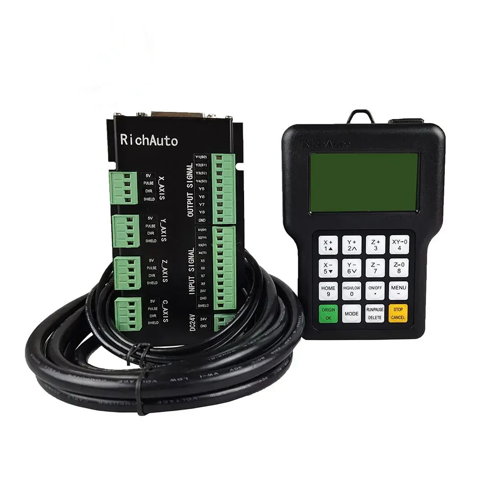 TEBAK CNC Controller Richauto DSP Cnc Router Mill 3 Axis Control Rich Auto A11 Dsp A11e Remote Controller for Cnc Router