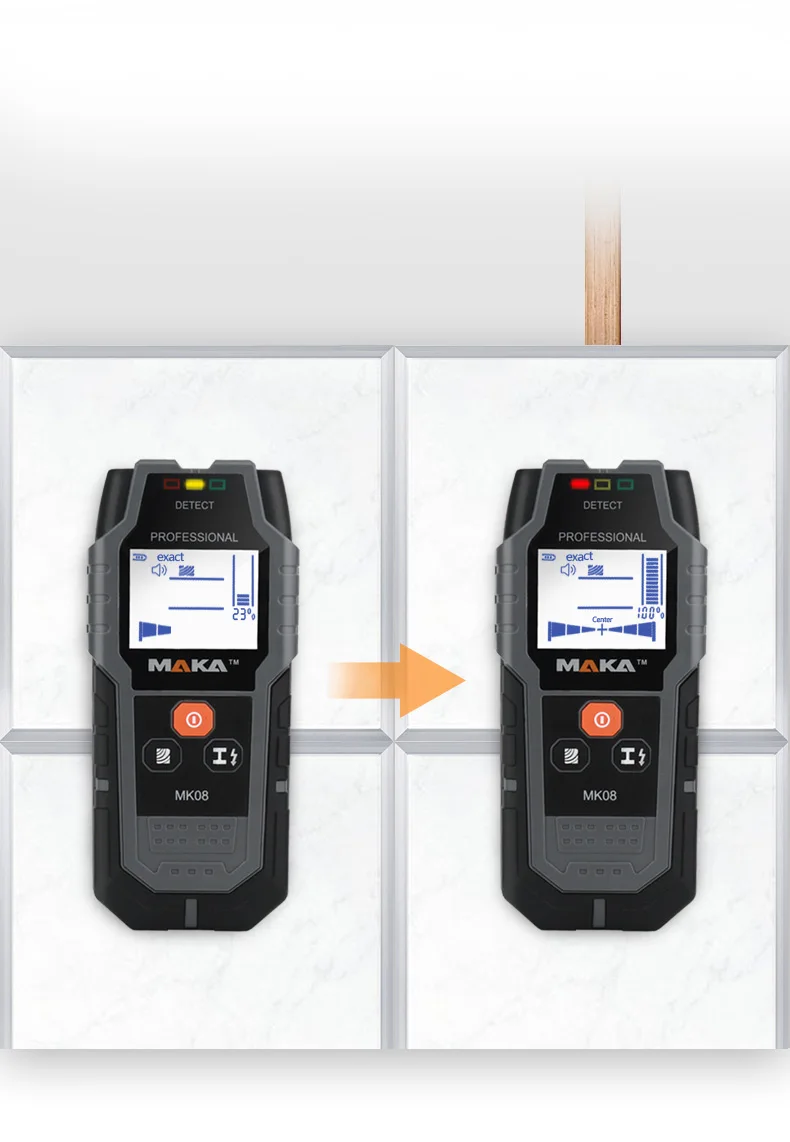 
 Лидер продаж, цифровой Деревянный Центр Intertek CE Rohs FCC ETL, обнаружитель проводов под напряжением, настенный детектор  