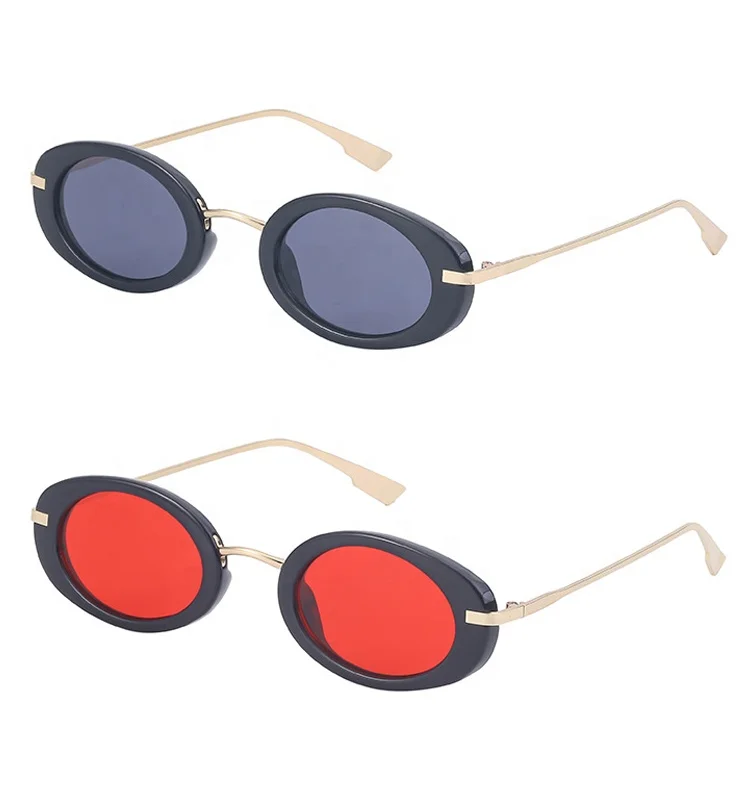 Gafas de sol ovaladas con montura pequeña para hombre y mujer