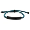 Bracelet corde bleue-noir