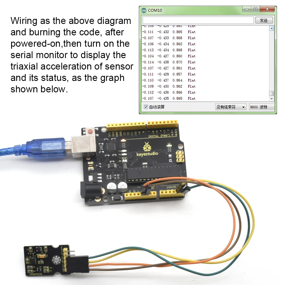 MMA8452Q Module Triaxial Digital Acceleration Tilt Sensor for Arduino for Microbit