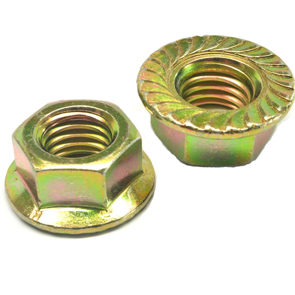 12 Point Hex Serrated Formwork Galvanized 9mm M7 M9 Flange Nut Buy