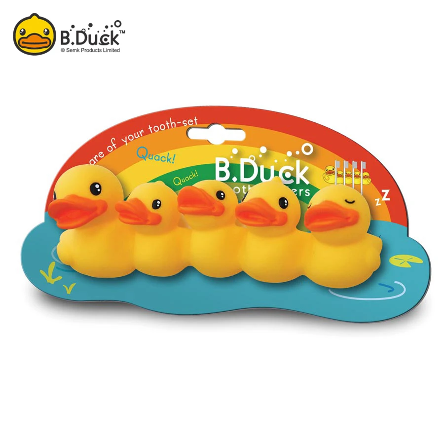 Custom B.Duck Portable PVC Toothbrush Holder with Suction Cup for Bathroom