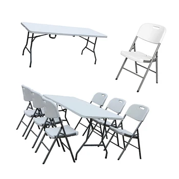 Cheap Price Advantage 6 FT Rectangular White 180cm plastic Foldable plastic folding tables