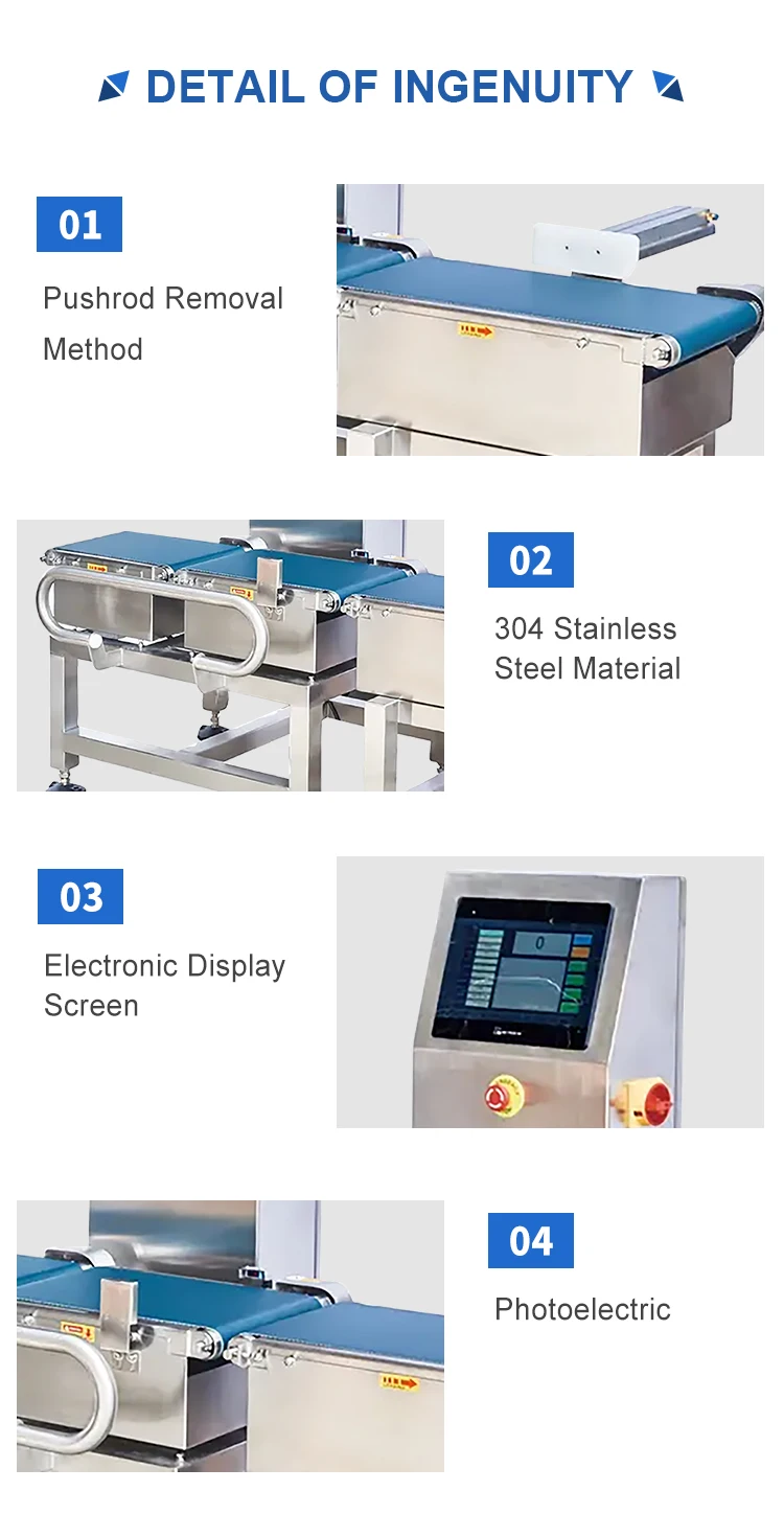 Weight Check Sample Intelligent Automatic Digital Weight Check Unqualified Weight Reject ...