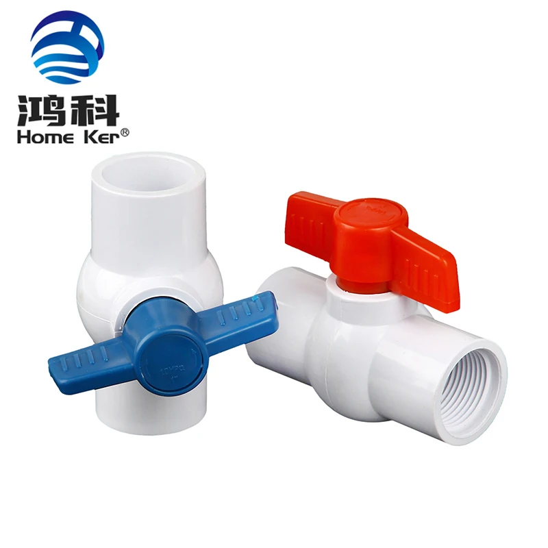 2021 NEW PVC UPVC Ball Valve Plastic Africa Plastic Ball Valve Hot Selling Plastic Pvc Ball Valve