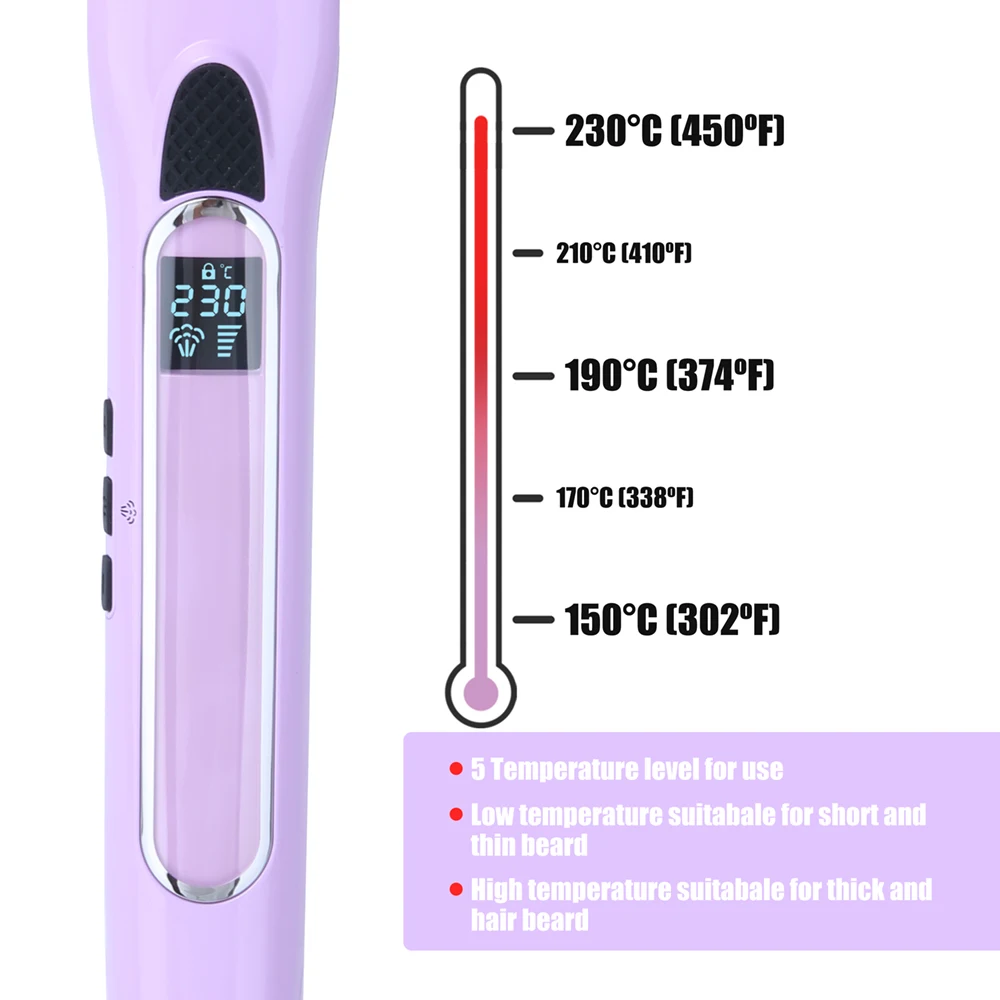 Steamplus 85w LCD 40ml Tank Titanium Plates Salon Styling Tools Steam Machines Iron Hair Straightener Brush
