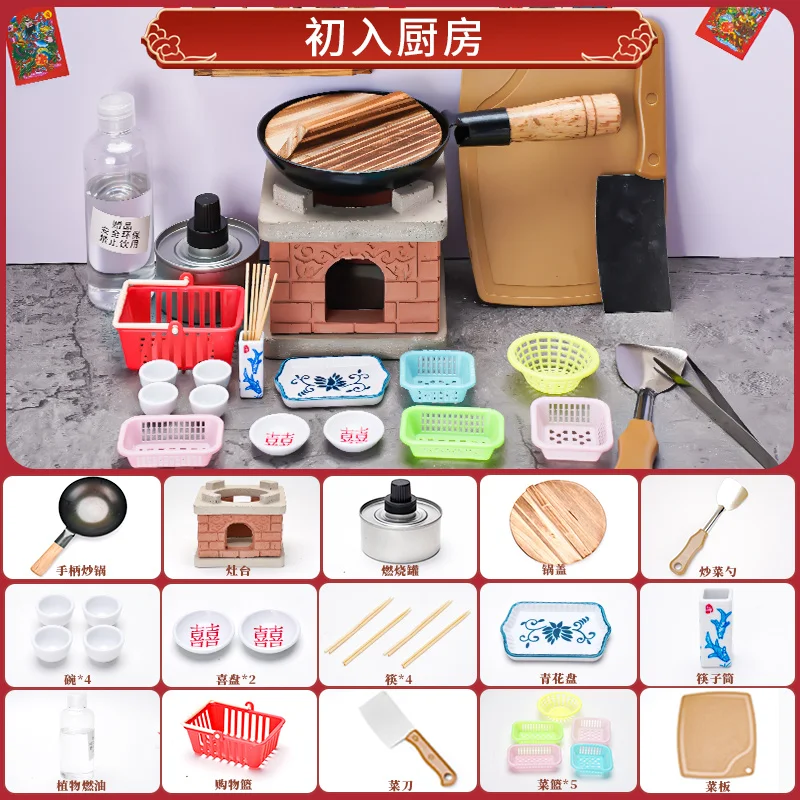 Miniature Kitchen Real Cooking - Temu