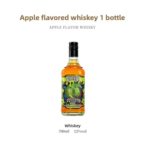 700ML 12% ABV Apple Whisky Liqueur Bottle Bulk Purchase for Corporate Customization Cross-Border Trade Factory Supply