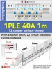 1PLE 40A Cuivre Violet (connexion d'1 mètre pour 22 MCBLE 1P)