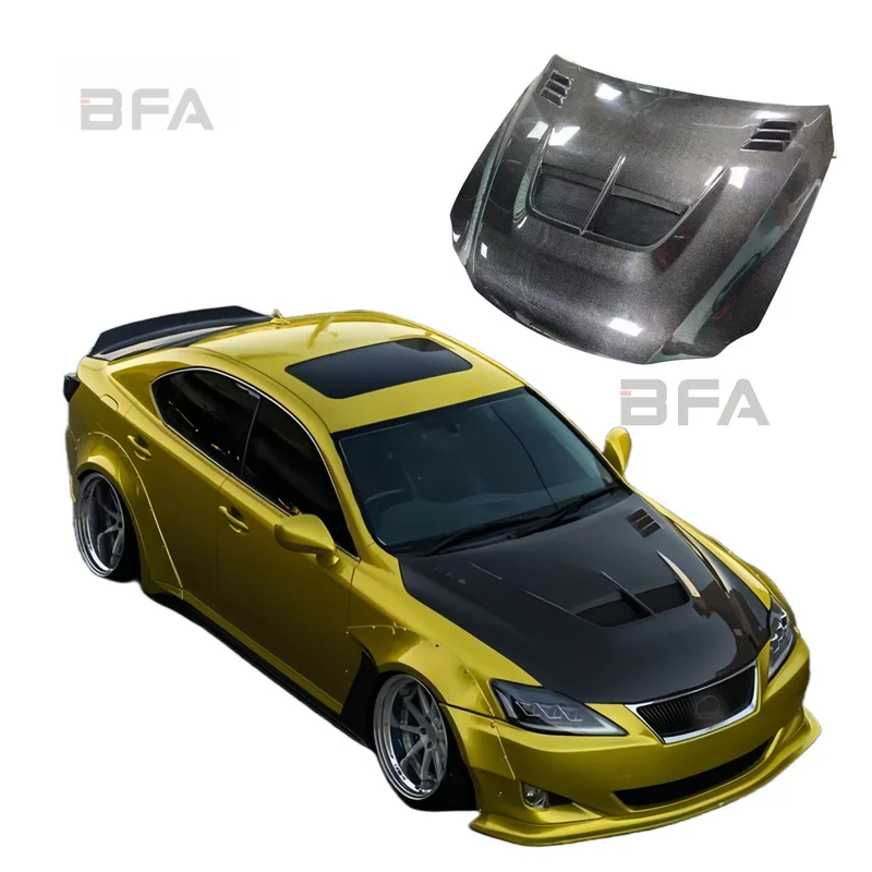 For 0612 Lexus Is250 Is300 Is350 Upgraded Carbon Fiber Hood Cooling