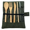 green cutlery set