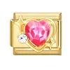 Rose red diamond heart