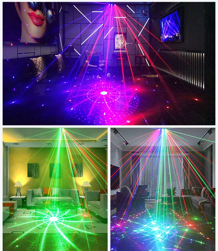 Factory 21 Lens Led Stage Lamp Dj Projector Strobe Effect Stage Lazer Lights Party Laser Light 6243