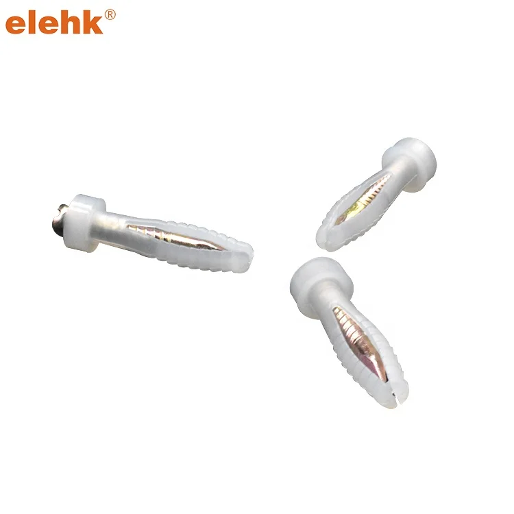 Твердый пластиковый анкер для гвоздей для бетона, маленький заземляющий анкер